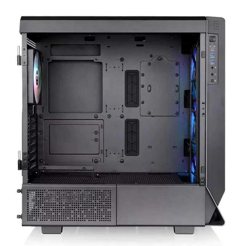 PC-Gehäuse THERMALTAKE Ceres 500 TG ARGB Midi Tower Schwarz — Tempered Glass, EATX, 3x140mm Front, USB-C