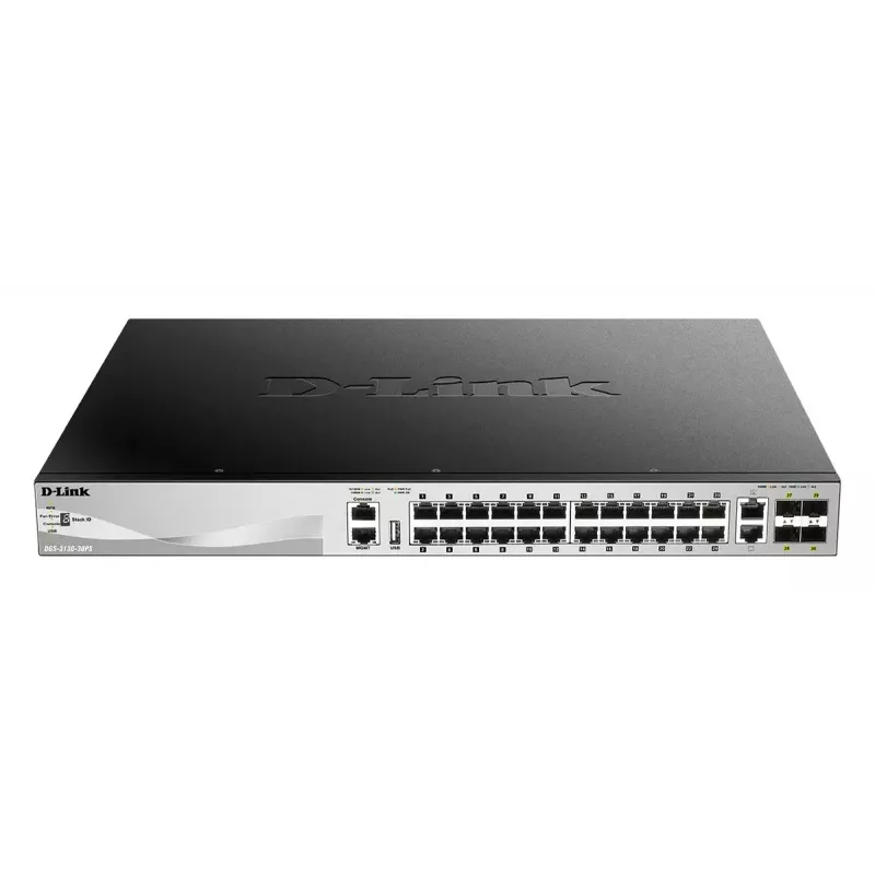 D-Link DGS-3130-30PS/E Netzwerk-Switch Managed L3 Gigabit Ethernet (10/100/1000) Power over Ethernet (PoE) Grau