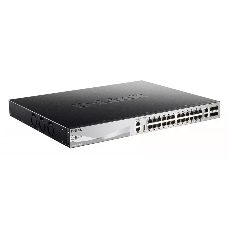 D-Link DGS-3130-30PS/E Netzwerk-Switch Managed L3 Gigabit Ethernet (10/100/1000) Power over Ethernet (PoE) Grau