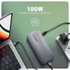 Axagon HMC-12GM2, USB 10Gbps Hub, 3x USB-A, USB-C, HDMI, DP, RJ-45, M.2, SD/mSD, Audio, PD