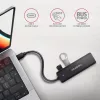 Axagon HUE-C1C 4x USB 5Gbps TRAVEL Hub, USB-C Power IN, 19 cm USB-C Kabel