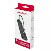 Axagon HUE-C1C 4x USB 5Gbps TRAVEL Hub, USB-C Power IN, 19 cm USB-C Kabel