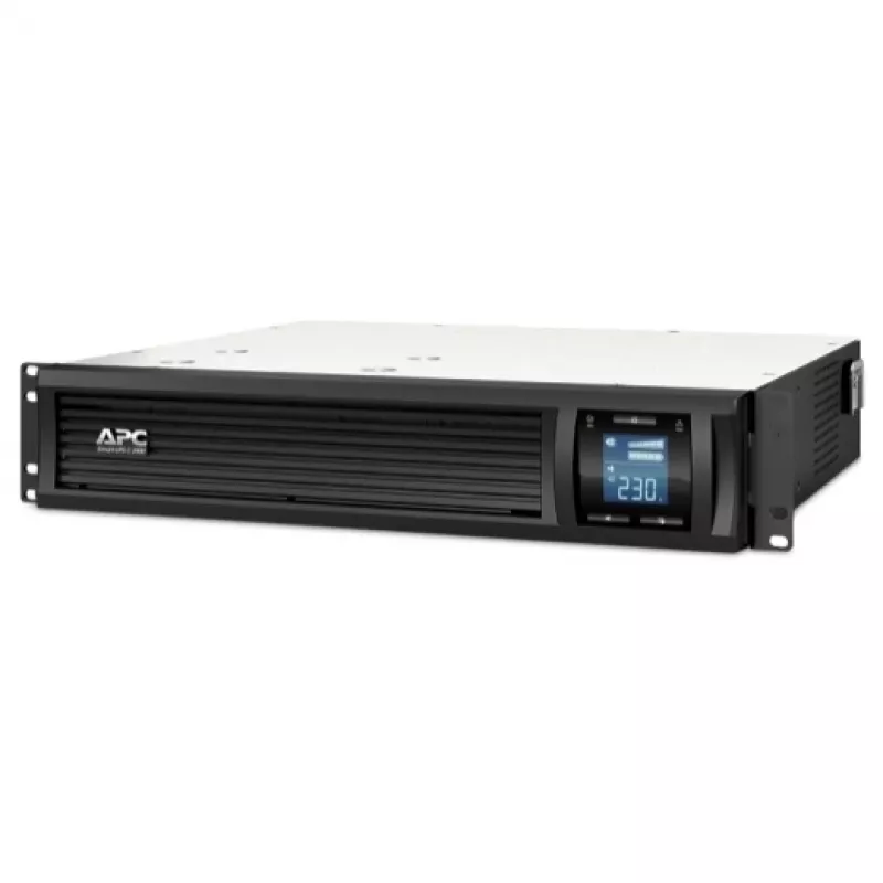 APC Smart-UPS C, Line-Interactive, 2000VA, Rackmount 2U, 230V, 6x IEC C13-Steckdosen, USB- und serielle Kommunikation, AVR, grafisches LCD