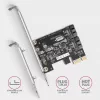 Interner SATA-Adapter Axagon PCES-SJ2 PCIe 2 Gbit/s Schwarz