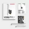 Interner SATA-Adapter Axagon PCES-SJ2 PCIe 2 Gbit/s Schwarz