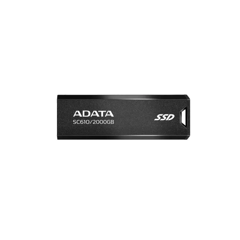 ADATA SC610 USB-Flash-Laufwerk 2 TB Sleeve USB Typ-A 3.2 Gen 2, 550 MB/s Lesen, 500 MB/s Schreiben, Schwarz