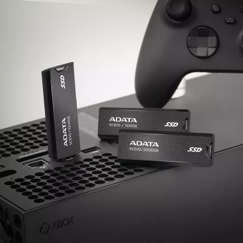 ADATA SC610 USB-Flash-Laufwerk 2 TB Sleeve USB Typ-A 3.2 Gen 2, 550 MB/s Lesen, 500 MB/s Schreiben, Schwarz