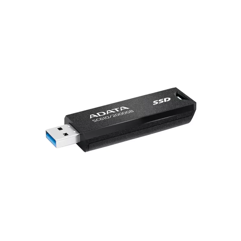 ADATA SC610 USB-Flash-Laufwerk 2 TB Sleeve USB Typ-A 3.2 Gen 2, 550 MB/s Lesen, 500 MB/s Schreiben, Schwarz