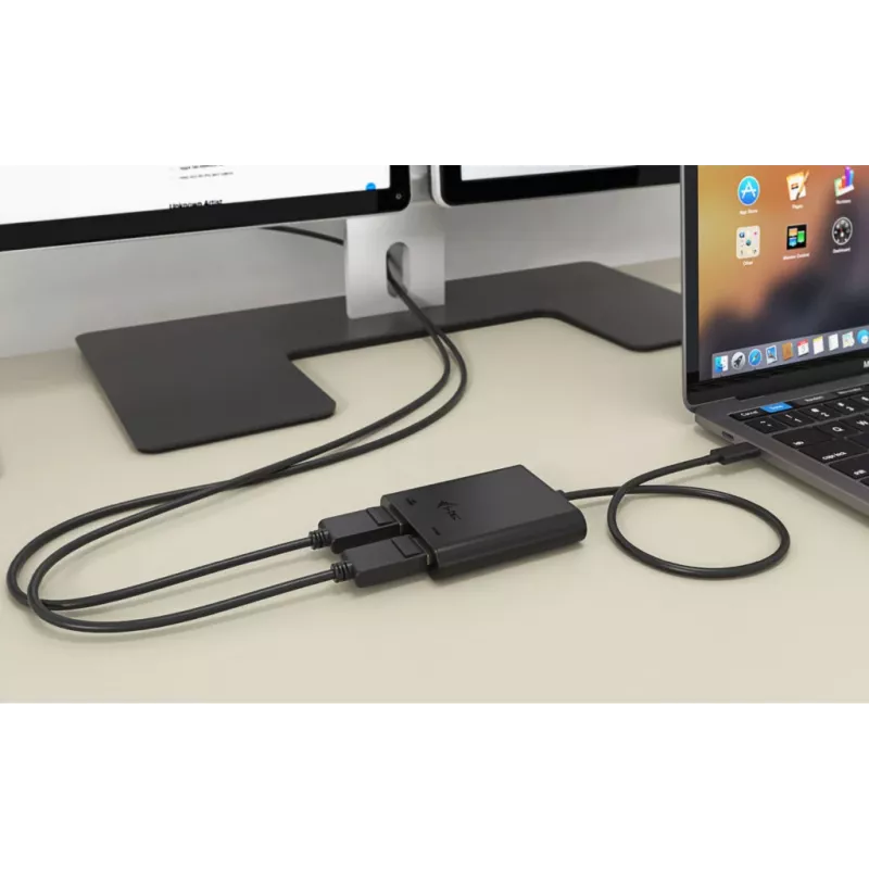 i-tec USB-C Dual 4K/60Hz (Single 8K/30Hz) HDMI Videoadapter