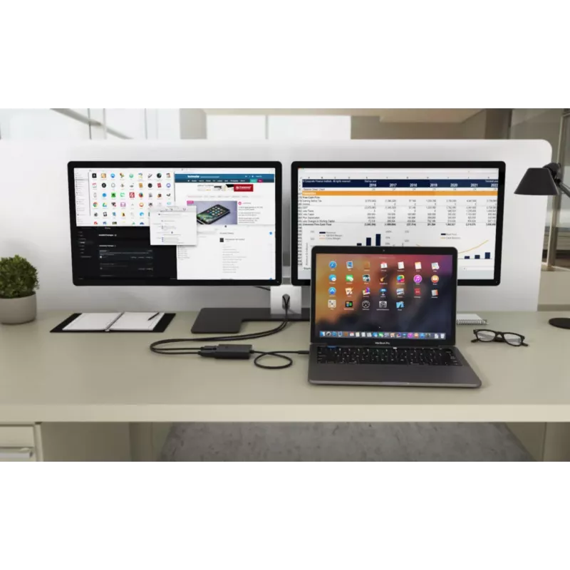 i-tec USB-C Dual 4K DisplayPort Video Adapter