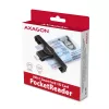 Axagon CRE-SMPC USB-C Smartcard-/Personalausweisleser PocketReader Smartcard-Lesegerät Innenbereich USB-Typ-C Schwarz