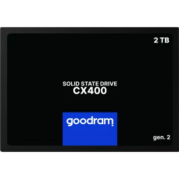 2.5 Zoll SATA III SSD GOODRAM CX400 2,05 TB (2048 GB) 3D NAND, Lesen 550 MB/s, Schreiben 500 MB/s, TBW 720, MTBF 2.000.000 h