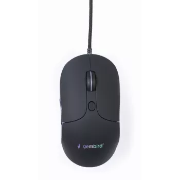 Kabelgebundene USB-Gaming-Maus GEMBIRD MUS-UL-02 — Beidhändig, 2400 DPI, 6 Tasten, Schwarz