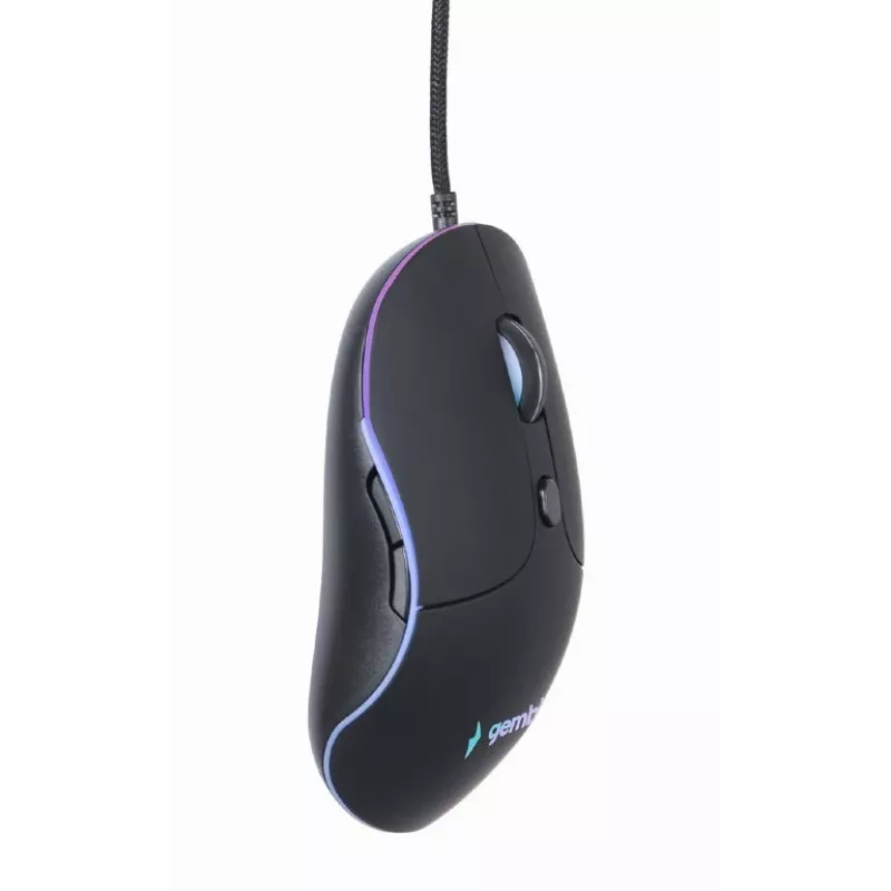 Kabelgebundene USB-Gaming-Maus GEMBIRD MUS-UL-02 — Beidhändig, 2400 DPI, 6 Tasten, Schwarz