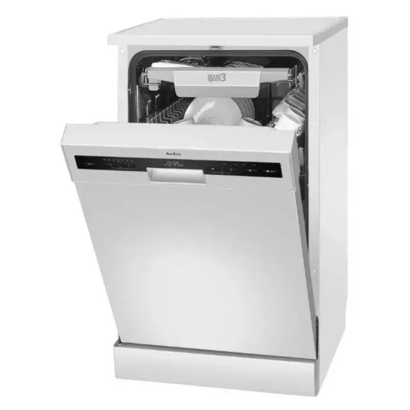 Freistehender Geschirrspüler AMICA DFM44C7EOQWH, 14 Maßgedecke, 47 dB, Edelstahl-Innenraum, Invertermotor
