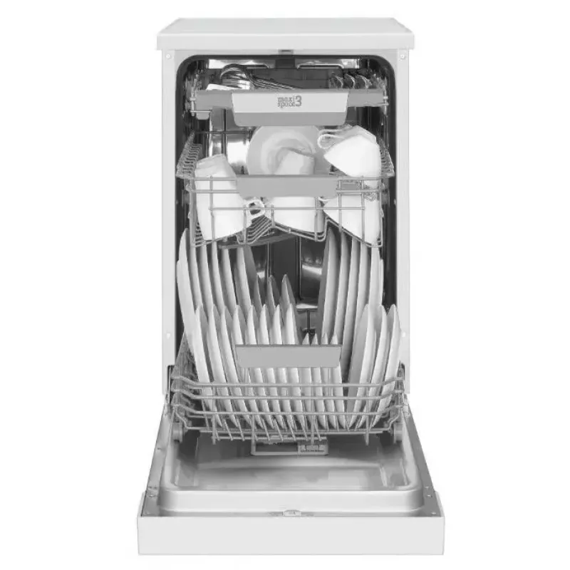Freistehender Geschirrspüler AMICA DFM44C7EOQWH, 14 Maßgedecke, 47 dB, Edelstahl-Innenraum, Invertermotor