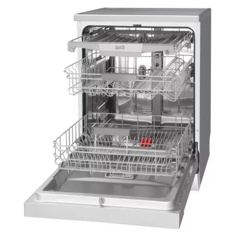 Freistehender Geschirrspüler AMICA DFM64C7EOQIH, 14 Maßgedecke, Inox, 47 dB, Energieklasse C