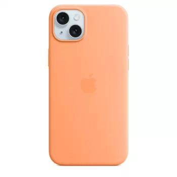 APPLE Apple Silikon Case mit MagSafe für iPhone 15 Plus Sorbet Orange