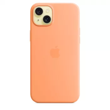 APPLE Apple Silikon Case mit MagSafe für iPhone 15 Plus Sorbet Orange