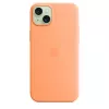 APPLE Apple Silikon Case mit MagSafe für iPhone 15 Plus Sorbet Orange