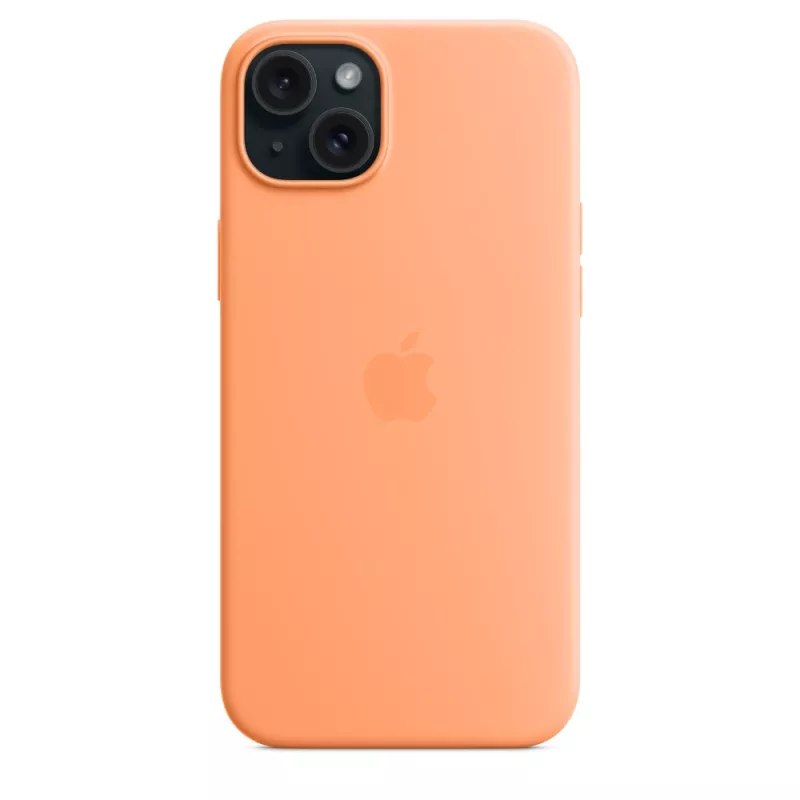 APPLE Apple Silikon Case mit MagSafe für iPhone 15 Plus Sorbet Orange