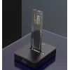 Gembird DD-U3M2 - SSD-Dockingstation - M.2 - M.2 Card (PCIe NVMe & SATA) - USB 3,2 (Gen 2) - Schwarz (DD-U3M2)