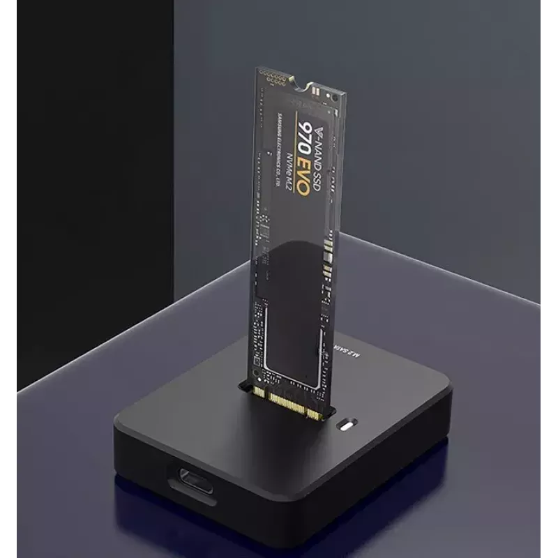 Gembird DD-U3M2 - SSD-Dockingstation - M.2 - M.2 Card (PCIe NVMe & SATA) - USB 3,2 (Gen 2) - Schwarz (DD-U3M2)