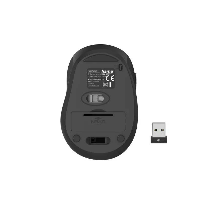 Hama MW-400 V2 Maus Büro Rechtshänder RF Kabellos Optisch 1600 DPI