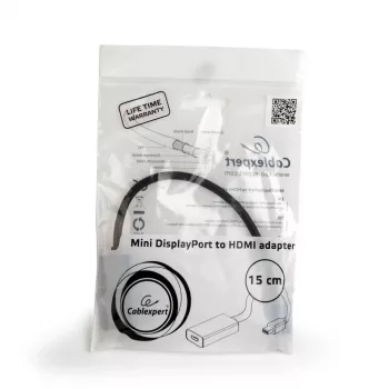 Mini DisplayPort auf HDMI Kabel Gembird A-MDPM-HDMIF4K-01 0,15 m, 4K, schwarz