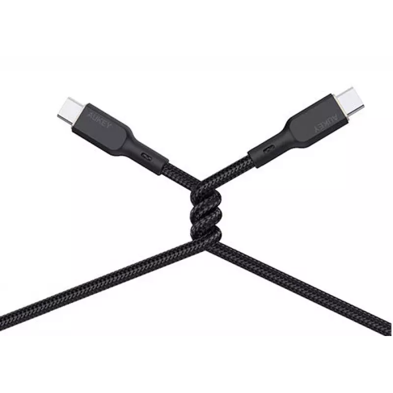 USB-Kabel AUKEY CB-KCC102 1,8 m USB-C Schwarz 0,48 Gbit/s