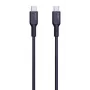 AUKEY USB-Ladekabel - 1x USB Typ-C auf 1x USB Typ-C - PD 100W 5A - 1m Schwarz (Silikon)