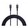 AUKEY USB-Ladekabel - 1x USB Typ-C auf 1x USB Typ-C - PD 100W 5A - 1m Schwarz (Silikon)