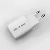 QOLTEC Charger 50763 — Indoor AC Fast Charger 35W, USB-C PD 3.0 + USB-A, 5–20V, White
