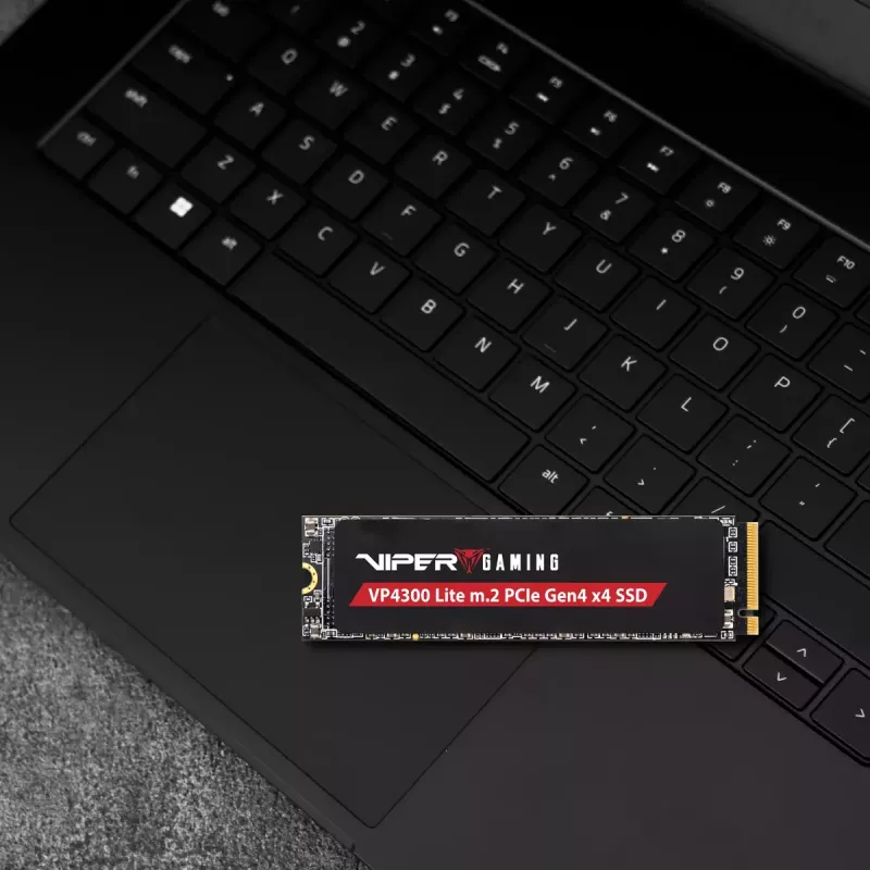 M.2 2280 NVMe SSD PATRIOT VP4300 Lite 4 TB, PCIe 4.0 x4, Lesen 7400 MB/s, Schreiben 6000 MB/s, NVMe 2.0