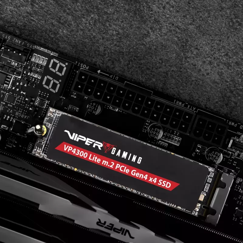 M.2 2280 NVMe SSD PATRIOT VP4300 Lite 4 TB, PCIe 4.0 x4, Lesen 7400 MB/s, Schreiben 6000 MB/s, NVMe 2.0