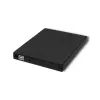 Externes DVD-RW-Laufwerk Qoltec 51858, USB 2.0 & eSATA, Tray-Loading, schwarz, 24x CD / 8x DVD