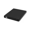 Externes DVD-RW-Laufwerk Qoltec 51858, USB 2.0 & eSATA, Tray-Loading, schwarz, 24x CD / 8x DVD