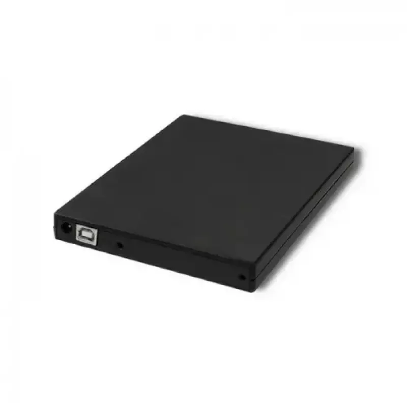 Externes DVD-RW-Laufwerk Qoltec 51858, USB 2.0 & eSATA, Tray-Loading, schwarz, 24x CD / 8x DVD