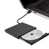 Externes DVD-RW-Laufwerk Qoltec 51858, USB 2.0 & eSATA, Tray-Loading, schwarz, 24x CD / 8x DVD