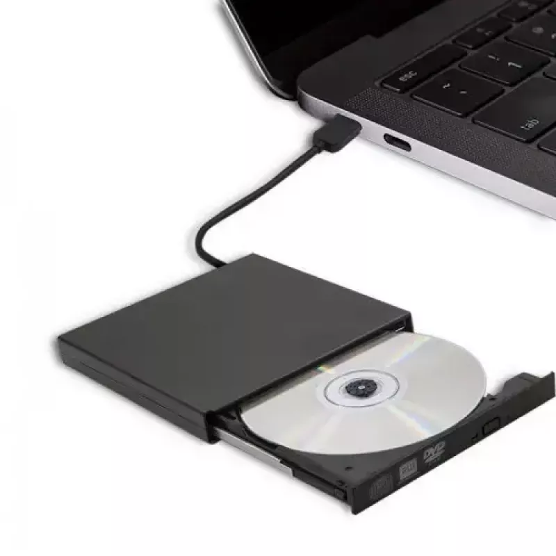 Externes DVD-RW-Laufwerk Qoltec 51858, USB 2.0 & eSATA, Tray-Loading, schwarz, 24x CD / 8x DVD