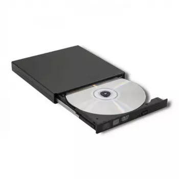Externes DVD-RW-Laufwerk Qoltec 51858, USB 2.0 & eSATA, Tray-Loading, schwarz, 24x CD / 8x DVD
