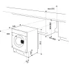 Whirlpool FreshCare BI WDWG 861485 EU Waschtrockner Einbau Frontlader Weiß