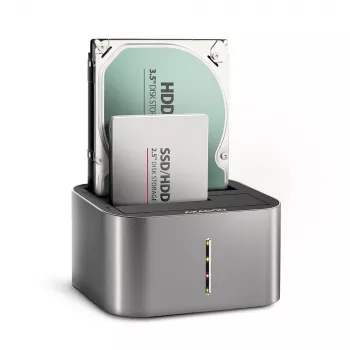 Axagon ADSA-DC SuperSpeed USB DUAL 2.5 Zoll/3.5 Zoll HDD/SSD DUAL Dock