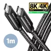 USB-Kabel Axagon BUCM4X-CM10AB USB4 Gen 3x2 1m Schwarz