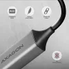 Axagon ADE-TXCA USB-C + USB-A 3.2 Gen 1 - Gigabit Ethernet Adapter, Asix AX88179
