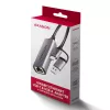 Axagon ADE-TXCA USB-C + USB-A 3.2 Gen 1 - Gigabit Ethernet Adapter, Asix AX88179