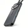 Axagon HMC-5H8K USB 5Gbps Hub 2x USB-A USB-C HDMI 8k/30Hz PD 100W Kabel USB-C Kabelgebunden USB 3.2 Gen 1 (3.1 Gen 1) Typ-C Grau
