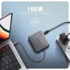 Axagon HMC-5HL USB 5Gbps Hub, 2x USB-A, HDMI 4K/60Hz, RJ-45, PD 100W, 20cm USB-C Kabel