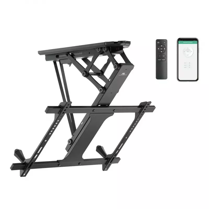 Decken-TV-Halterung MACLEAN MC-880T für 32–70 Zoll Fernseher, max. VESA 600x400, elektrische Höhenverstellung, 35 kg Tragkraft