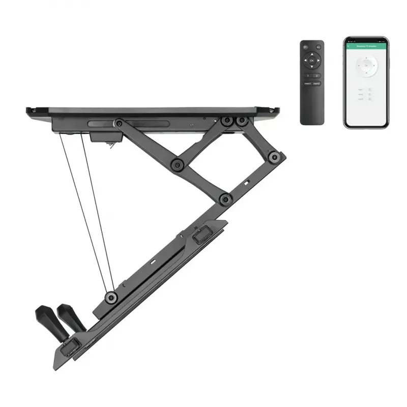 Decken-TV-Halterung MACLEAN MC-880T für 32–70 Zoll Fernseher, max. VESA 600x400, elektrische Höhenverstellung, 35 kg Tragkraft